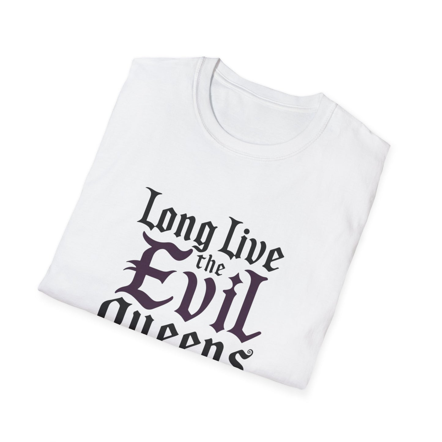 Long Live the Evil Queens Unisex Softstyle T-Shirt - Perfect for Snack Lovers and Halloween Celebrations